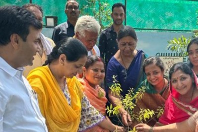 शादी की वर्षगांठ पर महापौर धीरज बाकलीवाल ने परिवार के साथ किया पौधारोपण: