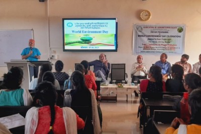 विश्व पर्यावरण दिवस के अवसर पर कृषि महाविद्यालय सुरगी में एक दिवसीय कार्यशाला का आयोजन :