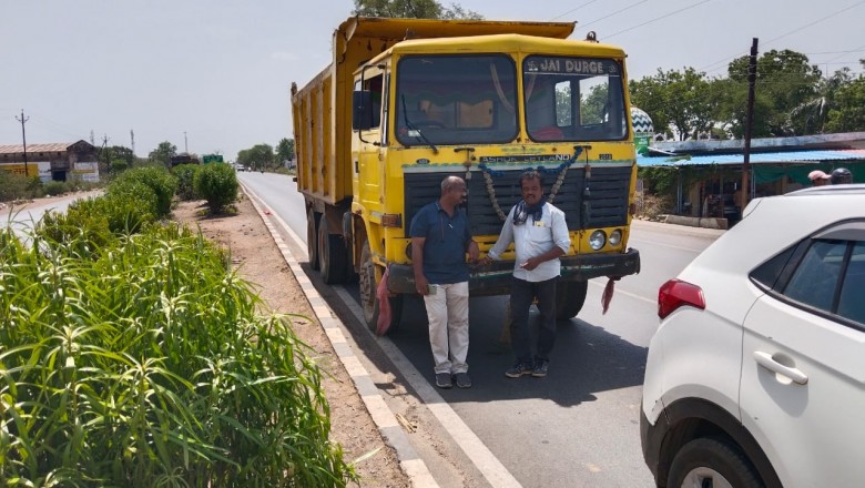 अवैध रेत का परिवहन करते हाइवा जप्त, तहसीलदार ने की कार्रवाई...