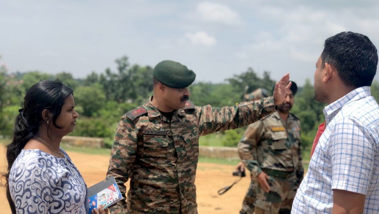 एनडीआरएफ की टीम द्वारा अंबागढ़ चौकी क्षेत्र के संभावित बाढ़ क्षेत्र का निरीक्षण