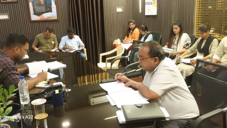 आयुक्त ने ली तकनीकि अधिकारियों की बैठक,निर्माण कार्य एवं प्रधानमंत्री आवास के कार्यो की किये समीक्षा.....