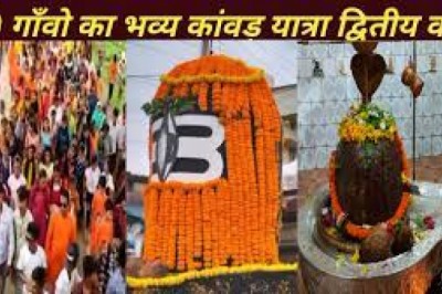 आज सिरसा खुर्द से कोड़िया तक निकली गयी कावड़ यात्रा....
