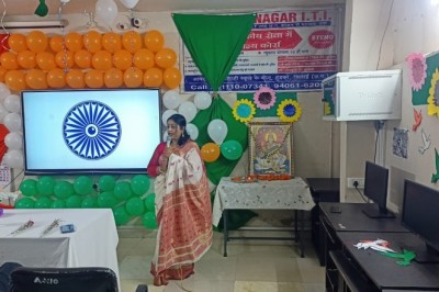 आमदी नगर हुडको आई टी आई कालेज में धूमधाम से मनाया गया 77वां स्वतंत्रता दिवस