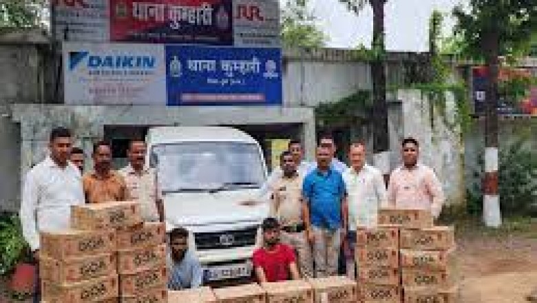 दुर्ग में भारी मात्रा में पकड़ाई MP की शराब : दो लाख रुपए कीमत की शराब ले जाते नागपुर के 2 तस्कर गिरफ्तार...