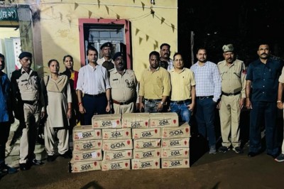 दुर्ग आबकारी विभाग की बड़ी कार्यवाही : 19 पेटी मध्यप्रदेश प्रांत की अवैध शराब जप्त....