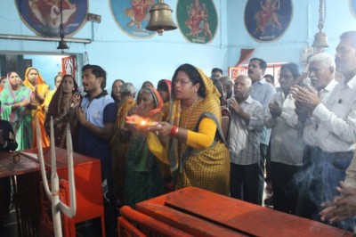 चिखली शीतला मंदिर के पास सामुदायिक भवन...निर्माण करने महापौर ने किया भूमिपूजन....