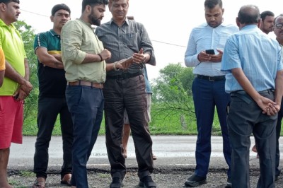 अपर कलेक्टर ने किया बाढ़ प्रभावित क्षेत्रों खाम्ही और नगपुरा का निरिक्षण....