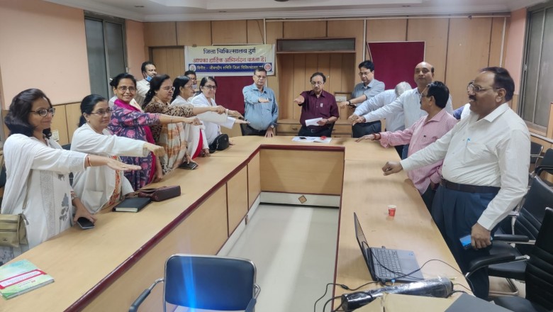 जिला अस्पताल दुर्ग में चिकित्सकों ने ली अंगदान की शपथ.....