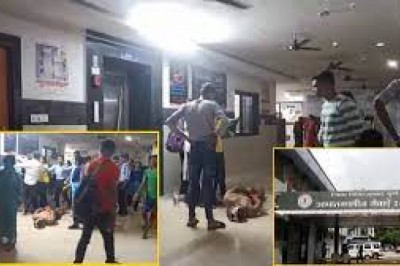 सुरक्षा गार्डों की काली करतूत....मानसिक रूप से पीड़ित मरीज को जमीन पर लेटाकर पीटा....परिजनों से भी की हाथापाई.....