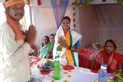 भाजपा प्रत्याशी गीता घासी साहू.....सरकार बनते ही हमारा पहला लक्ष्य गरीबो का आवास बनाना है.....