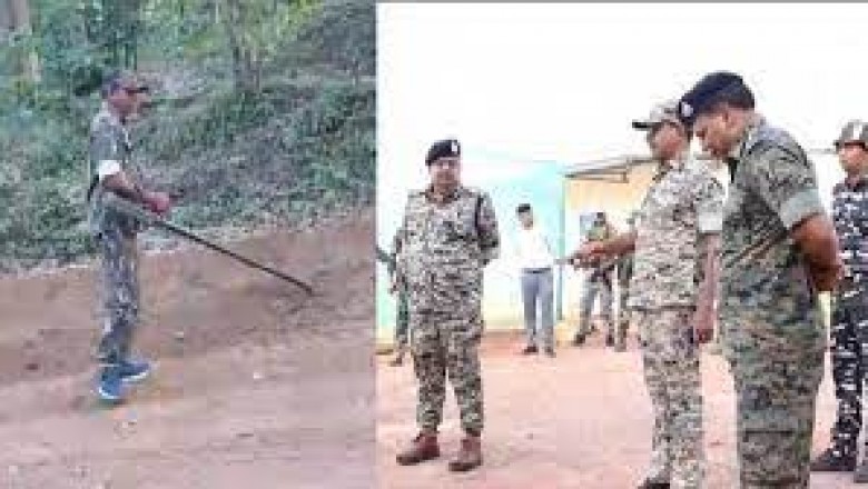 चुनाव को लेकर अलर्ट मोड पर पुलिस प्रशासन....नक्सल प्रभावित क्षेत्रों में निर्माणाधीन सड़क पर की जा रही IED की जांच....