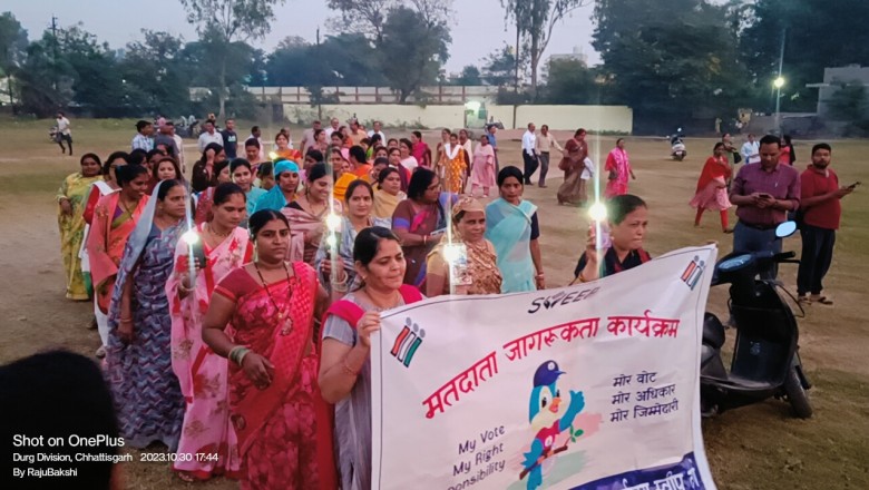 निगम द्वारा लगातार मतदाताओं को रैली निकाल कर किया जा रहा जागरूक.....