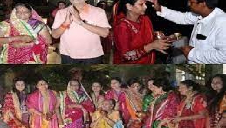 रायपुर में नेताओं ने पत्नी संग मनाया करवा चौथ.....बृजमोहन अग्रवाल ने सुनाया किस्सा....