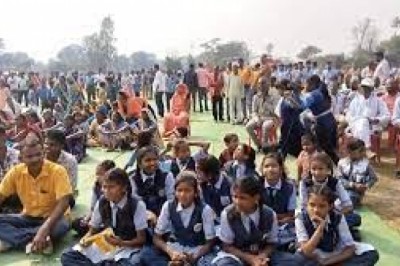 कांग्रेस पर BJP ने लगाया आचार संहिता के उल्लंघन का आरोप.....विधानसभा अध्यक्ष की रैली में नजर आए स्कूली बच्चे....