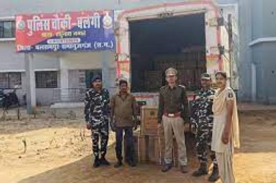 पुलिस ने जब्त किया विस्फोट सामान.....ट्रक के जरिए किया जा रहा था अवैध परिवहन....ड्राइवर समेत दो गिरफ्तार.....
