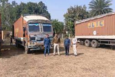 FST टीम की बड़ी कार्रवाई : तंबाकू और गुटखे से भरे कंटेनर ट्रक को किया जब्त....45 लाख का माल बरामद....