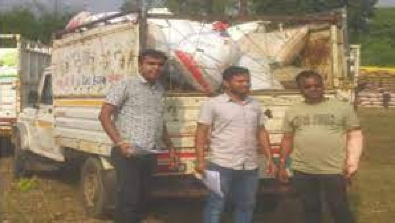 किसानों के टोकन के साथ 225 कट्टा अवैध धान जब्त....धान बेचने के फिराक में पकड़ाया व्यापारी....