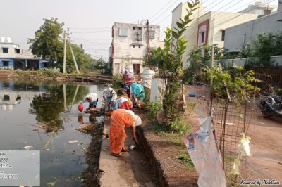 शहर क्षेत्र में नालियों की ताली से सफाई तालाबों की सफाई सहित अन्य सफाई  निरंतर एक अभियान के रूप में जारी रहेगा