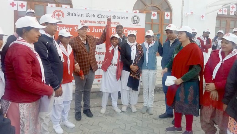 इंटर स्टेट जूनियर रेडक्रॉस ट्रेनिंग कैम्प कुरूक्षेत्र हरियाणा के लिए राजनांदगांव के विद्यार्थियों का चयन