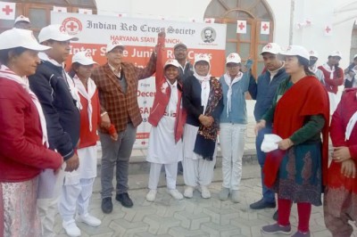 इंटर स्टेट जूनियर रेडक्रॉस ट्रेनिंग कैम्प कुरूक्षेत्र हरियाणा के लिए राजनांदगांव के विद्यार्थियों का चयन