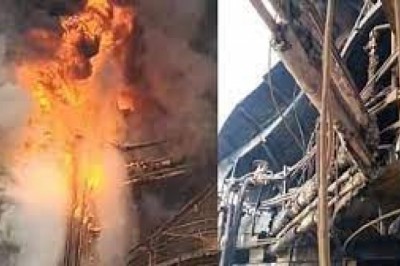 भिलाई स्टील प्लांट में हादसा ; रॉ मटेरियल डिपार्टमेंट में लगी भीषण आग , वेल्डिंग करने के दौरान हुआ यह हादसा