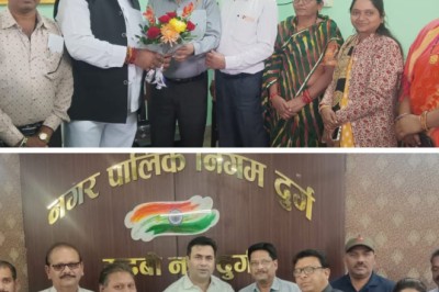 विधायक एवं महापौर से मिले निगम कर्मचारी संघ के नव निर्वाचित पदाधिकारी: