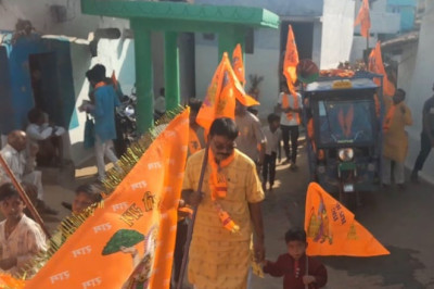 भेडीकला मे अक्षत  शोभायात्रा निकाली गई