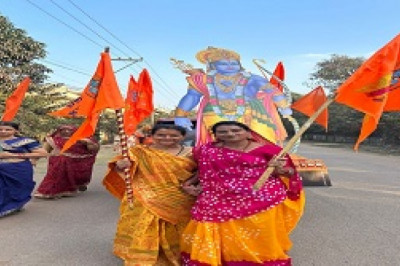 जवाहर नगर दुर्ग में निकाली गई भव्य अक्षत कलश शोभायात्रा