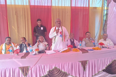 खुज्जी विधायक भोलाराम साहू ने किया डां.भीमराव अंबेडकर का मूर्ति अनावरण
