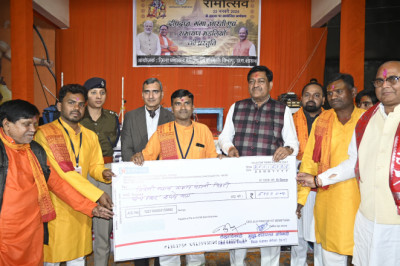 रामलीला  प्राण प्रतिष्ठा के अवसर पर राम मंदिर मे आयोजित मानस गायन का किया गया आयोजन
