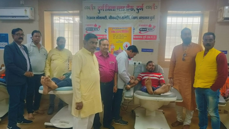 रक्तदान शिविर में 25 यूनिट खून एकत्रित
