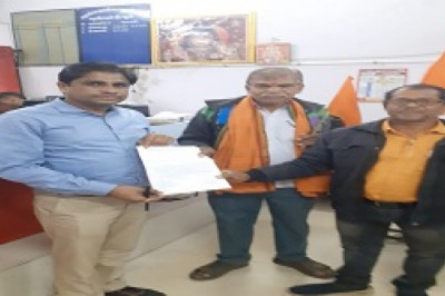 भारतीय किशान संघ ने मुख्यमंत्री विष्णु देव साय के नाम से सौपा ग्यापन