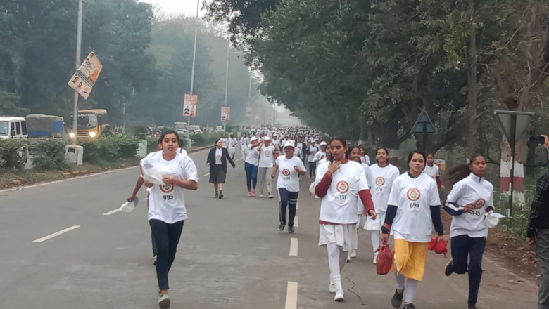 बालिका दिवस के अवसर पर आयोजित सद्भावना दौड़ - ’’एक दौड़ बेटियों के नाम’’