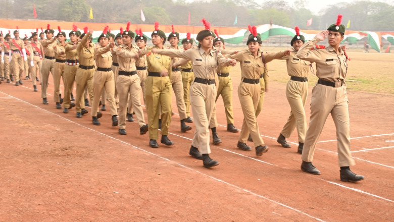 गणतंत्र दिवस आयोजन के लिए किया गया अंतिम पूर्वाभ्यास