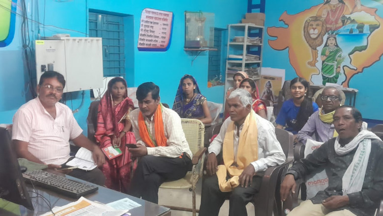 भेड़ीकला में प्रधानमंत्री मोदी की  मन की बात सुनी