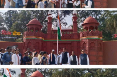 खुज्जी विधायक भोलाराम साहू ने अम्बागढ़  चौकी मे फहराया तिरंगा