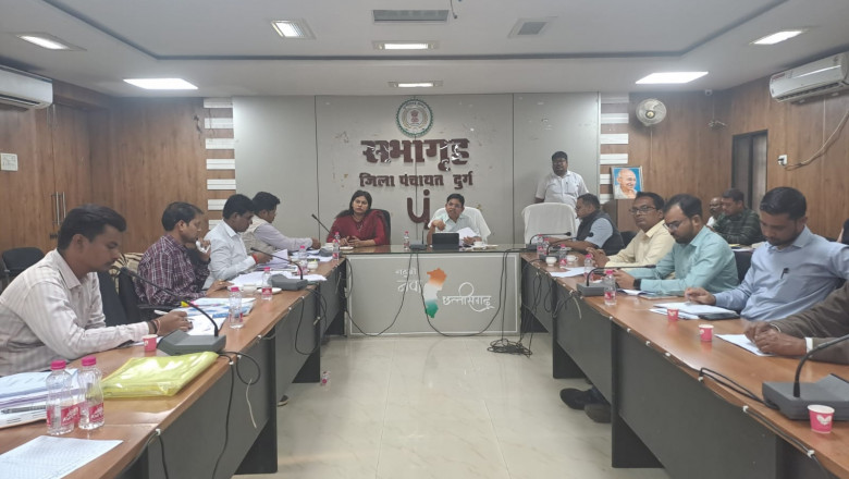 मुख्य कार्यपालन अधिकारी अश्वनी देवांगन ने की निर्माण कार्यो की समीक्षा