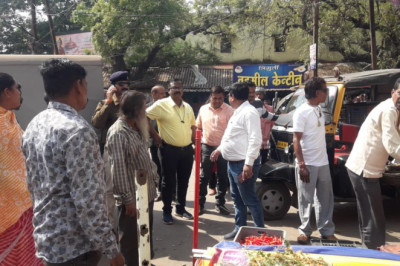 पटेल चौक पर मार्ग बाधित करने वालों पर कार्यवाही