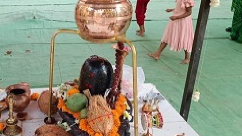 तालपूरी  पारिजात  में  शिवलिंग  स्थापना -