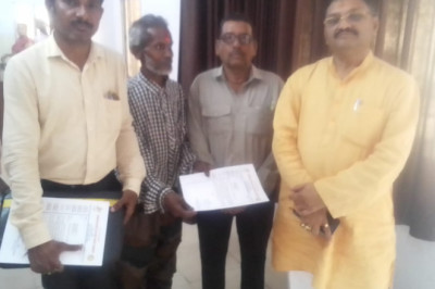 भाट समाज ने सांसद संतोष पांडे से मिले