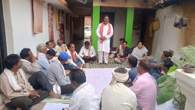खुज्जी विधायक भोलाराम साहू ने जोब सेक्टर व बम्हनी चारभाठा में ली बैठक