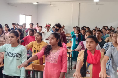 शासकीय महाविद्यालय साजा में विद्यार्थियों ने टीबी मुक्त भारत की ली शपथ