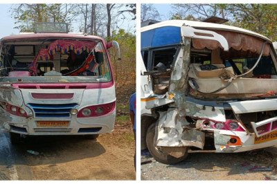 MP Accident News: दो बसों के बीच भिड़ंत, 3 यात्री  और 6 CRPF जवान घायल