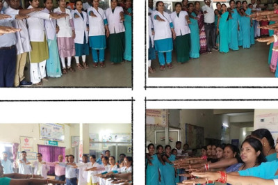 सामुदायिक स्वास्थ्य केंद्रों में स्वास्थ्य दल ने लिया शत-प्रतिशत मतदान करने का संकल्प