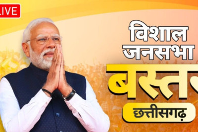 बस्तर में आमसभा को संबोधित कर रहे प्रधानमंत्री नरेंद्र मोदी