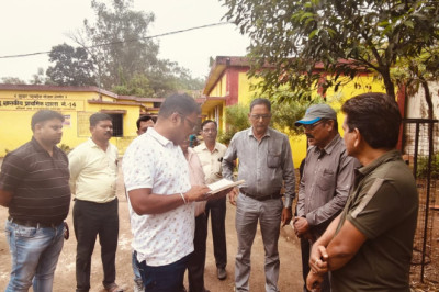 निगम आयुक्त आज सुबह पहुॅचे स्टेशन पारा व गौरीनगर