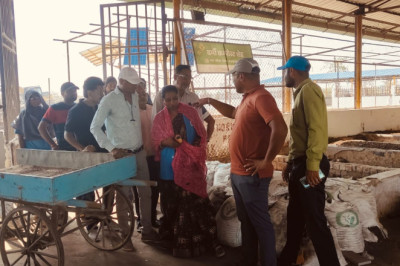 निगम आयुक्त अभिषेक गुप्ता नवागांव टेंचिंग ग्राउण्ड पहुॅच,कचरा निपटान प्रक्रिया में तेजी के दिये निर्देश