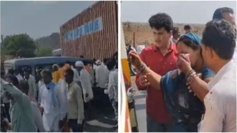 सड़क हादसा में ट्रक और वाहन की जोरदार भिड़ंत,6 लोग घायल, महिला बोली- शराब नशे में था ड्राइवर.....