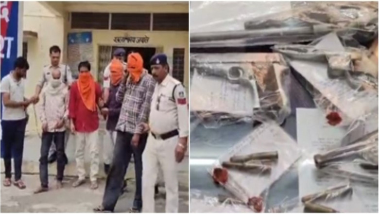 3 देसी कट्टा 1 पिस्टल समेत जिंदा कारतूस बरामद,वारंटी समेत 4 आरोपी गिरफ्तार...