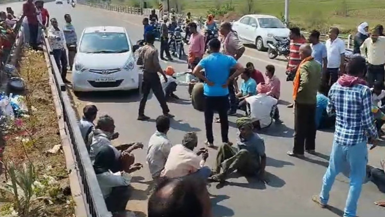 सड़क निर्माण के दौरान हाइवा की चपेट में आने से एक मजदूर की मौत...